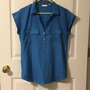 Teal Large blouse